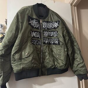 Kim Krueger - Green Bomber - XXL
